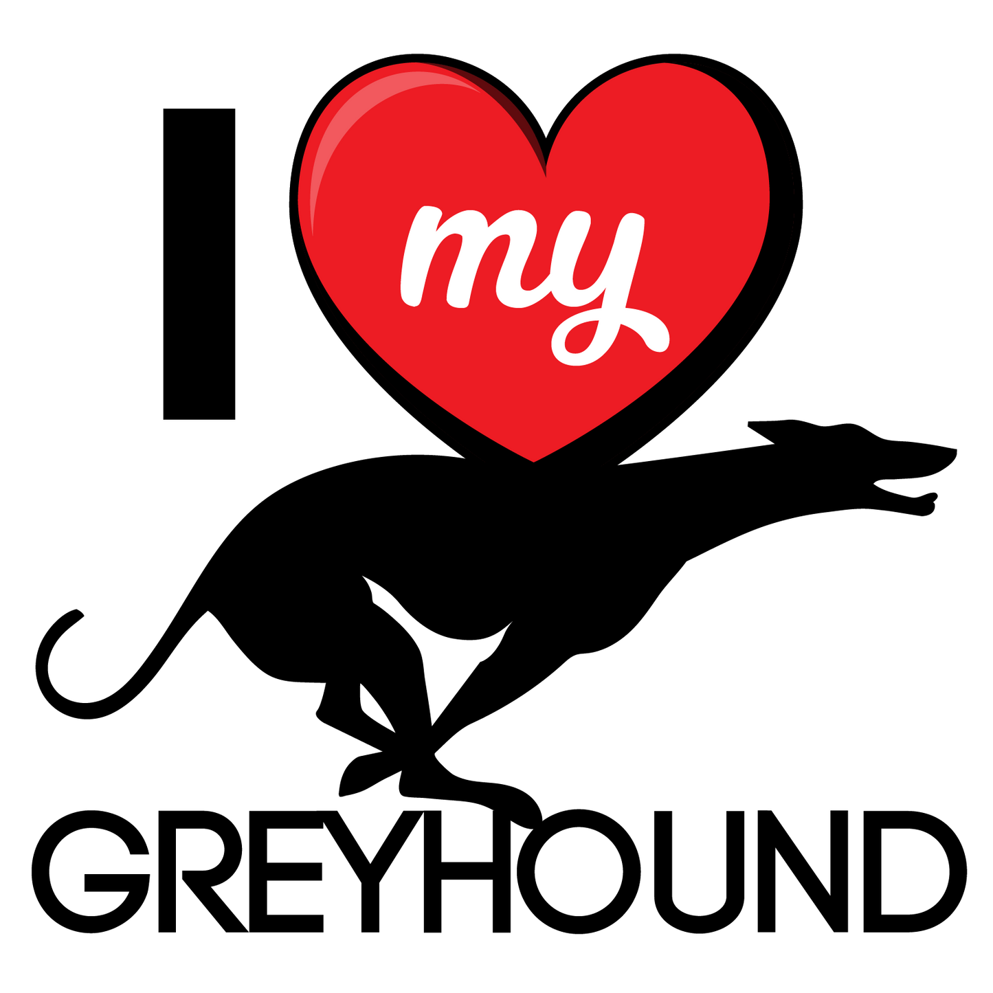 I Love My Dog T-Shirt - Breeds from $25 Sticker Boss