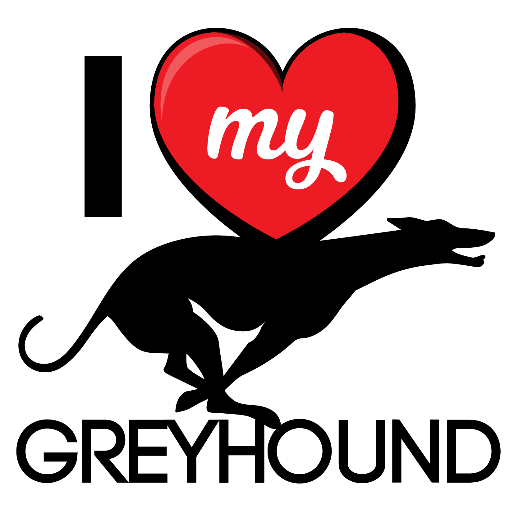 I Love My Dog T-Shirt - Breeds from $25 Sticker Boss