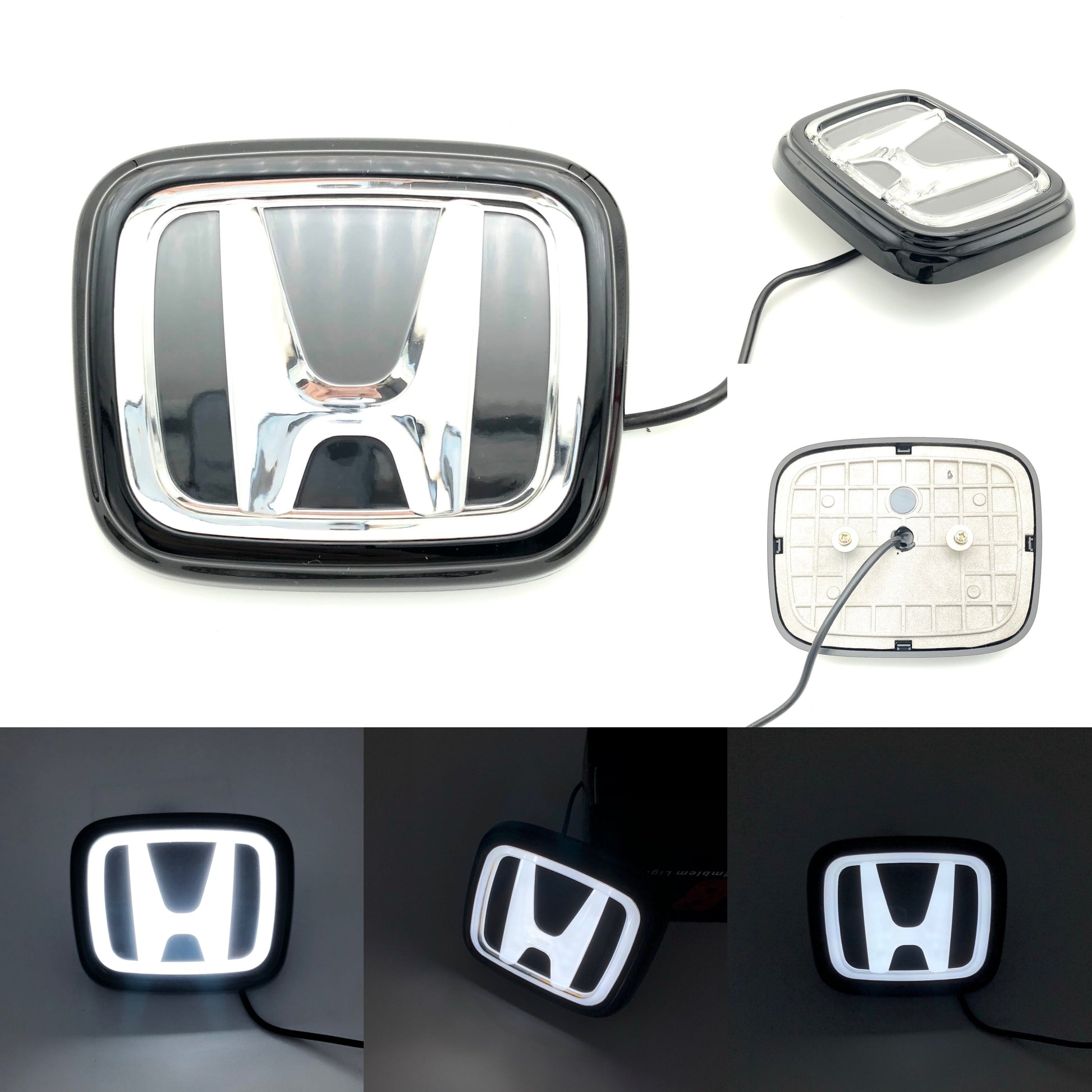 Honda Logo Front Grille LED Crystal Dynamic Illuminated Emblem Not Compatible with ACC Radar-1