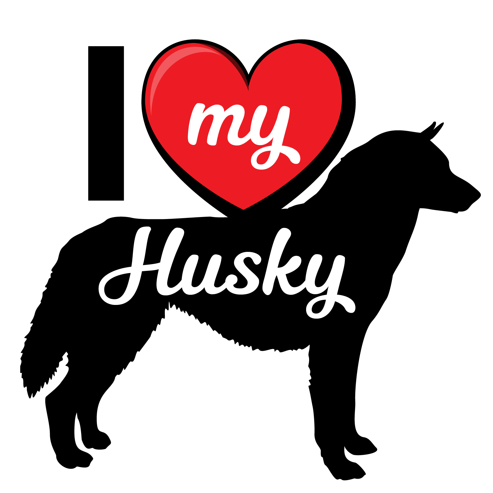 I Love My Dog T-Shirt - Breeds from $25 Sticker Boss