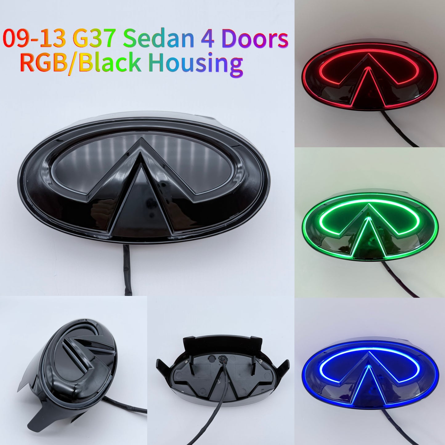 Infiniti logo car led front emblem light-13