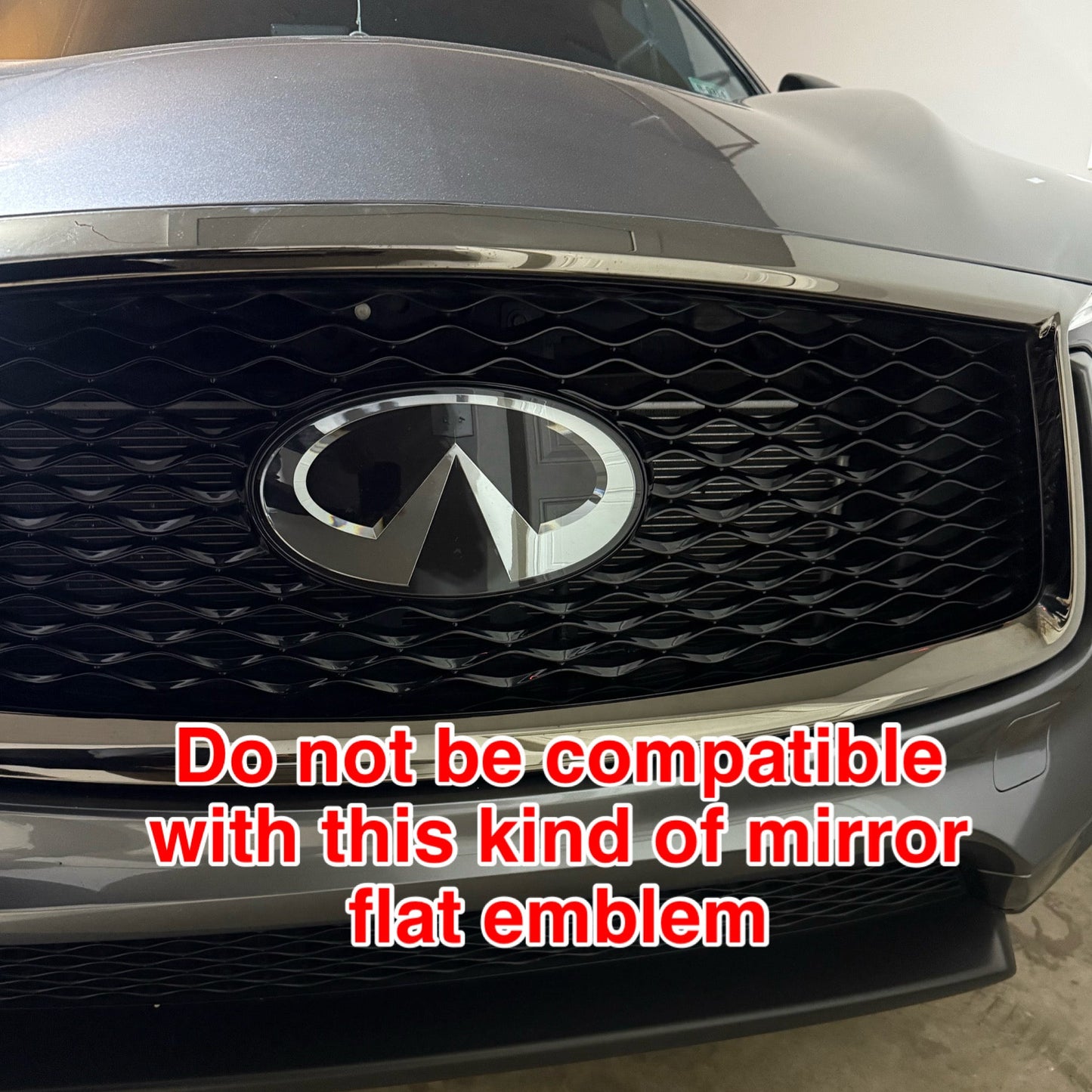 Infiniti logo car led front emblem light-3