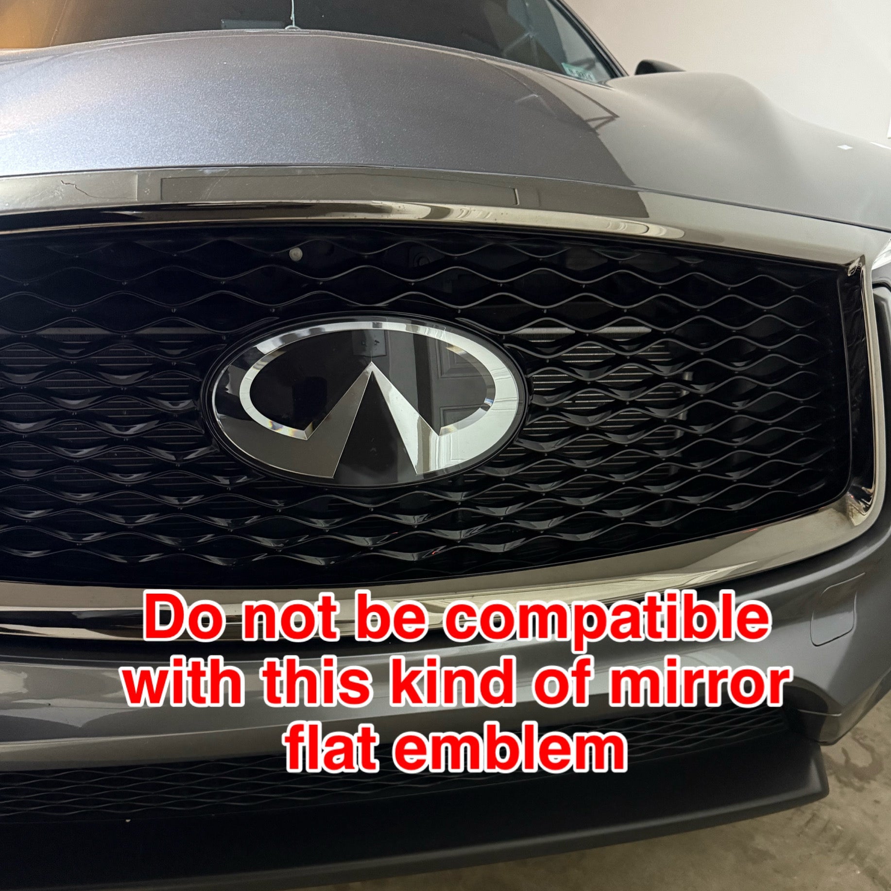Infiniti logo car led front emblem light-3