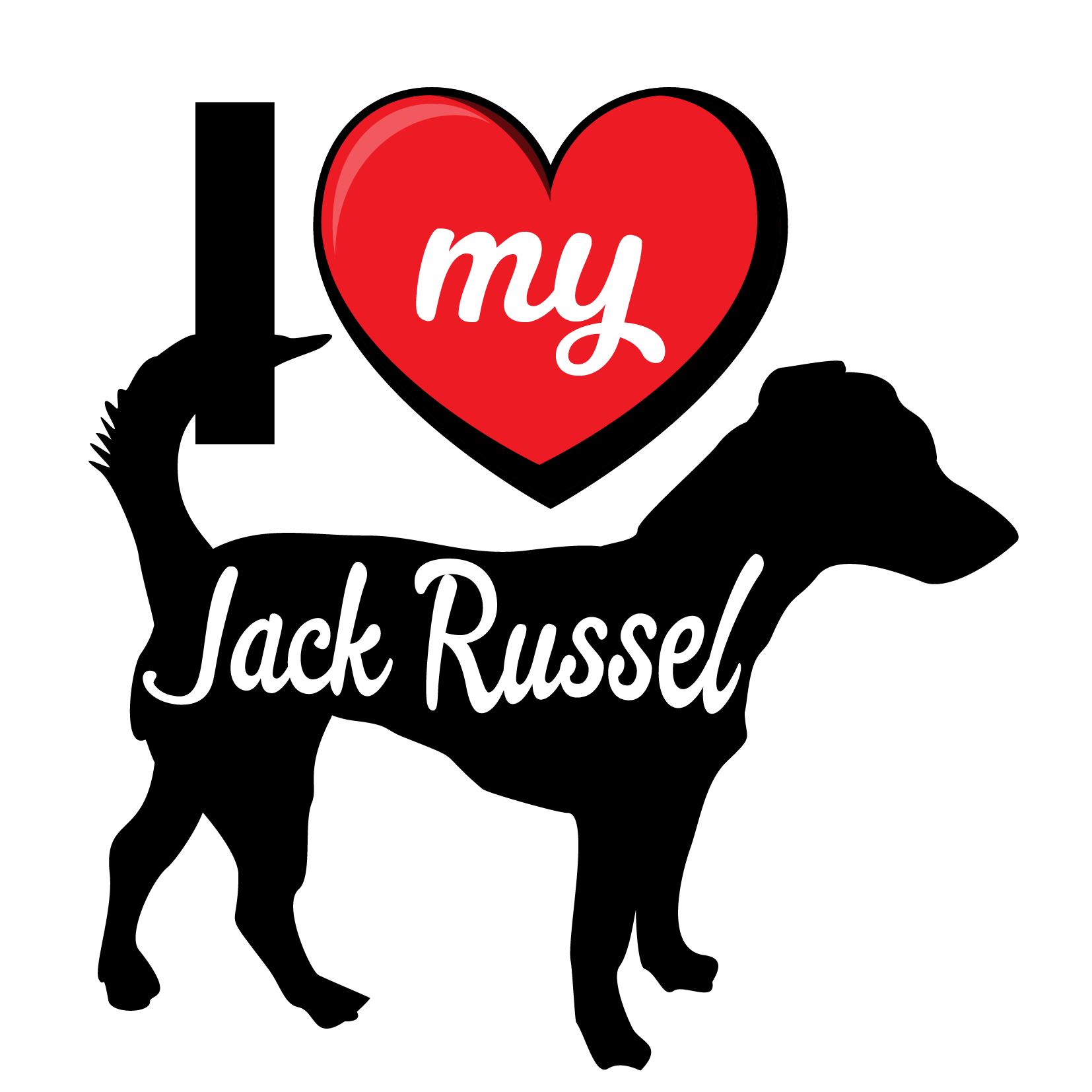 I Love My Dog T-Shirt - Breeds from $25 Sticker Boss