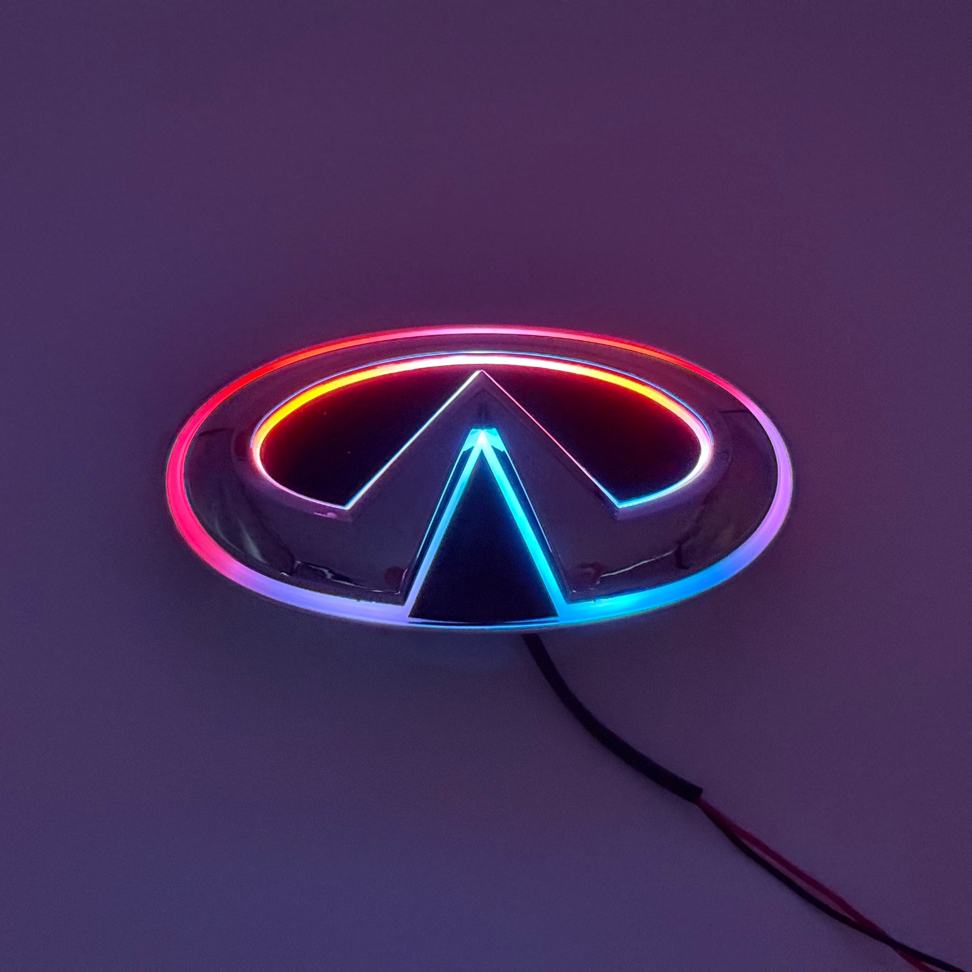Infiniti logo car led front emblem light-4