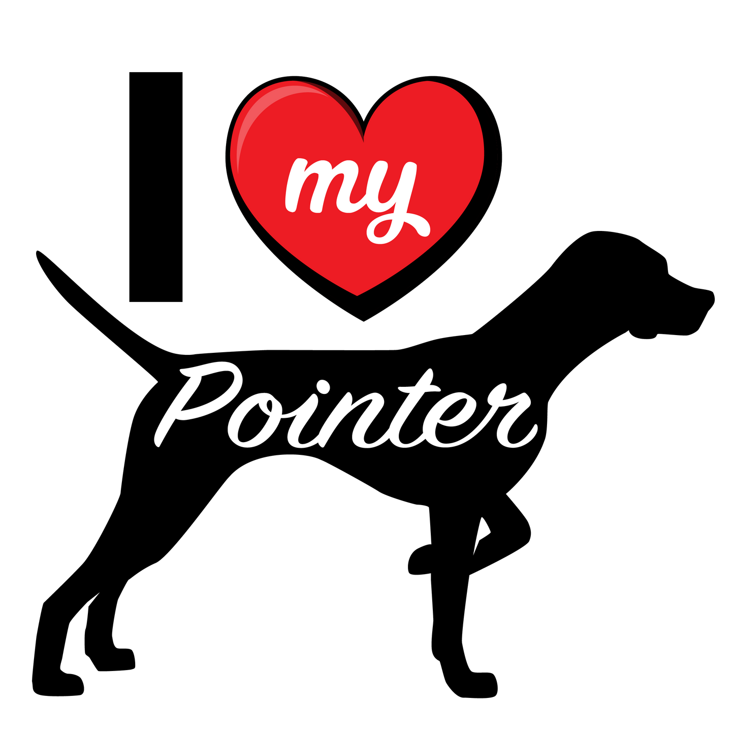 I Love My Dog T-Shirt - Breeds from $25 Sticker Boss