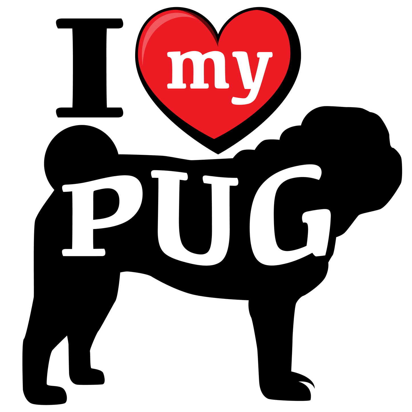 I Love My Dog T-Shirt - Breeds from $25 Sticker Boss