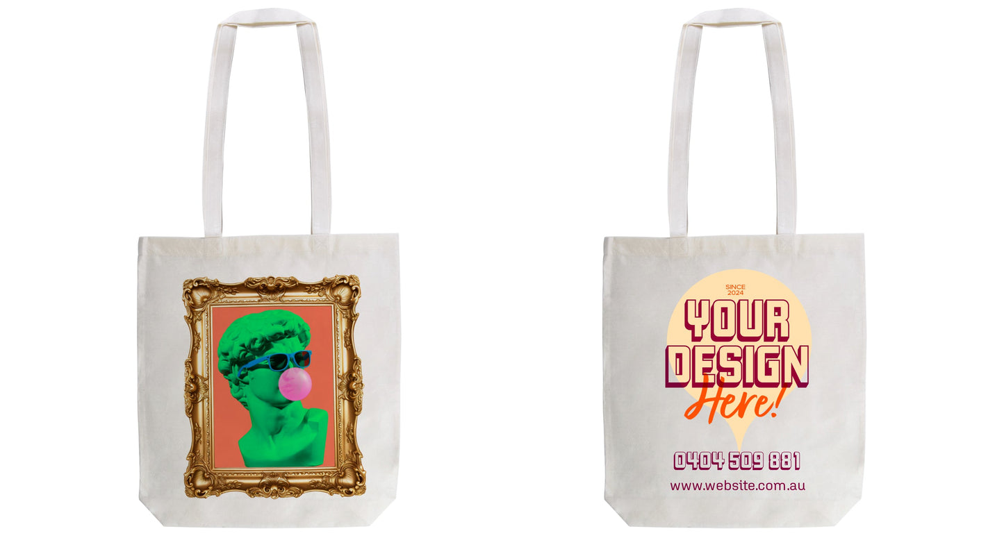 Tote Bag Bamboo with your design Sticker Boss