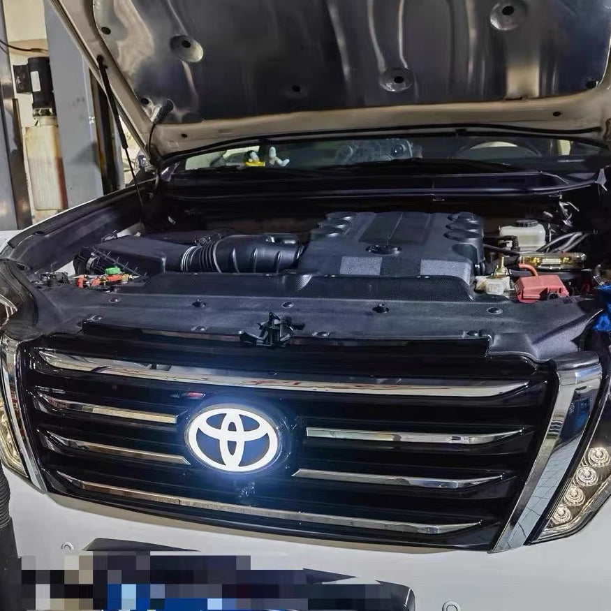 Toyota Logo Front Grille LED Dynamic Illuminated Emblem Compatible with ACC Radar-4