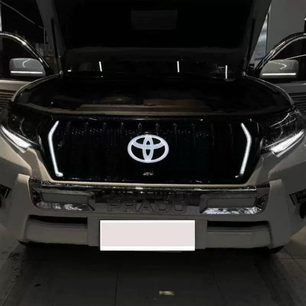 Toyota Logo Front Grille LED Dynamic Illuminated Emblem Compatible with ACC Radar-2