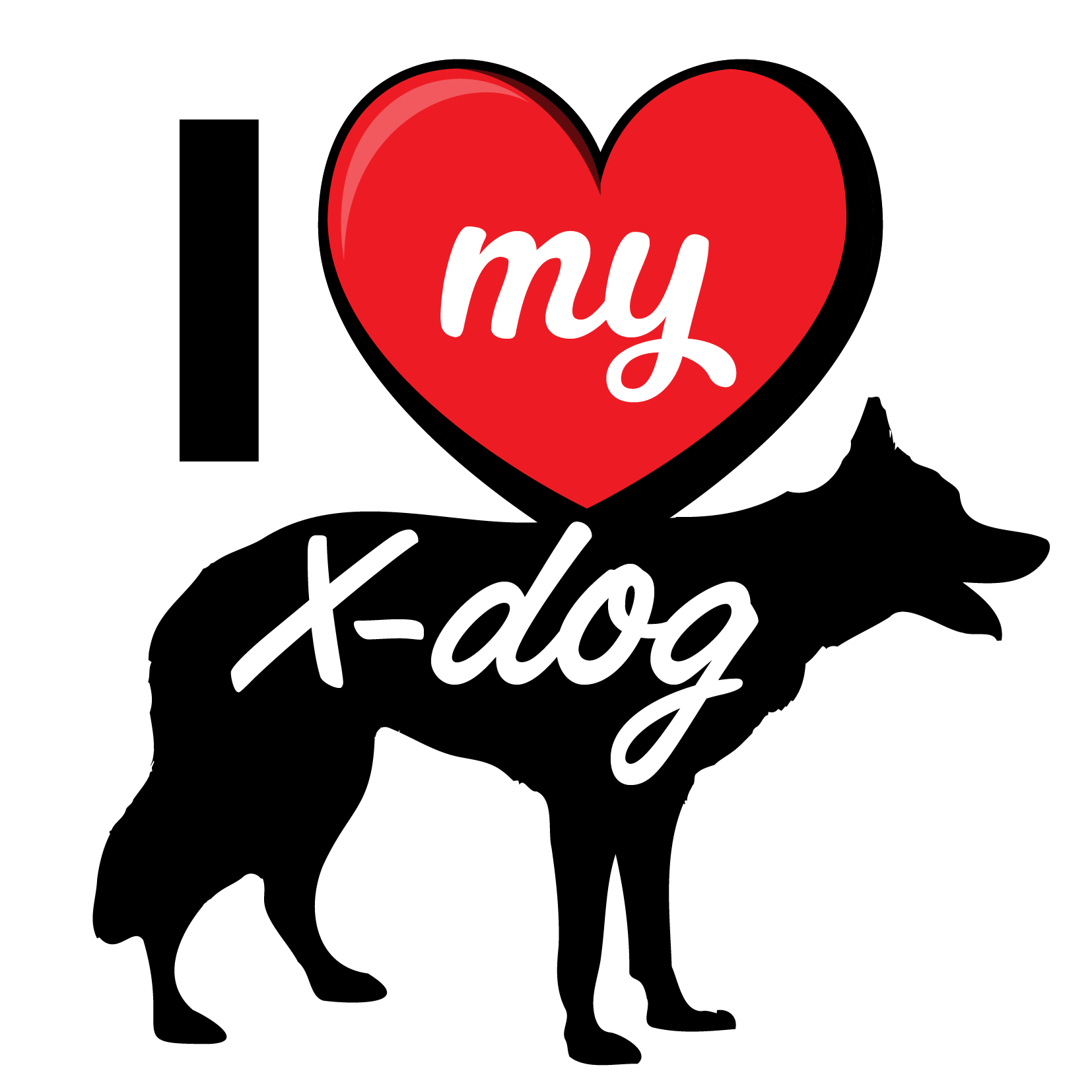 I Love My Dog T-Shirt - Breeds from $25 Sticker Boss